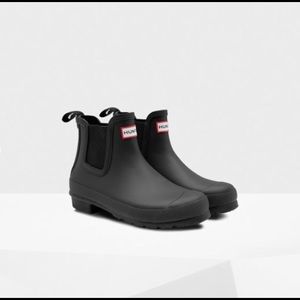 Hunter Chelsea Boots Black